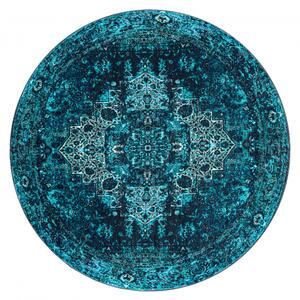 Koberec ANTIKA kulatý ancret azure, moderní ornament, omyvatelný mo velikost kruh 200 cm | krásné koberce cz