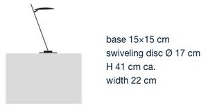 Catellani & Smith Luxusní stolní LED lampa Lederam T1, 2700K, 1x10W Barva: Bílá/Satén