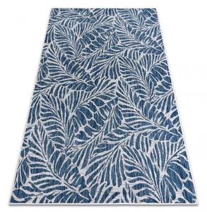 Dywany Luszczow Kusový koberec SISAL SION Listy 22151 tmavě ecru / modrá Rozměr koberce: 120 x 170 cm