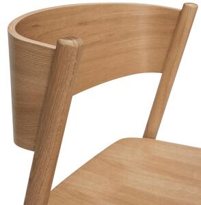 Dubová barová židle Hübsch Oblique 103 cm