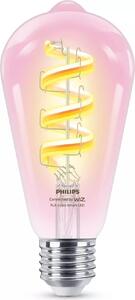 PH 8720169165816 WiZ Smart LED Žárovka s tradičním vzhledem, čirá, 40 W 470lm 2200-6500K (RGB) ST64 E27 - PHILIPS