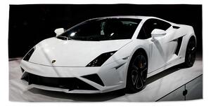 Ručník SABLIO - Bílé Lamborghini 2 30x50 cm