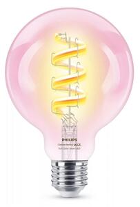 PH 8720169165793 WiZ Smart LED Žárovka s tradičním vzhledem, čirá, 40 W 470lm 2200-6500K (RGB) G95 E27 - PHILIPS
