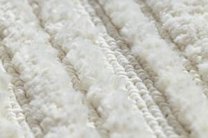 Koberec SEVILLA AC53B pruhy bílá střapce, Berber, Maroko, Shaggy velikost 80x150 cm | krásné koberce cz