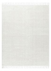 Koberec SEVILLA PC00B pruhy bílá střapce, Berber, Maroko, Shaggy velikost 120x170 cm | krásné koberce cz