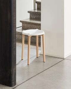 Barová stolička POELE, nízká, více variant - Alessi Barva: Nerez - leštěný