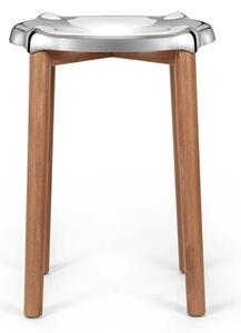 Barová stolička POELE, nízká, více variant - Alessi Barva: černá
