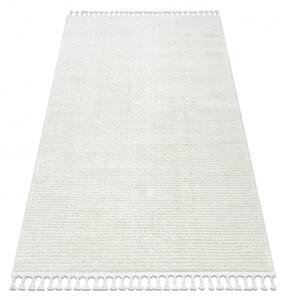 Koberec SEVILLA PC00B pruhy bílá střapce, Berber, Maroko, Shaggy velikost 140x190 cm | krásné koberce cz