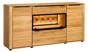 Dubová komoda s osvětlením Luna - Typ 49