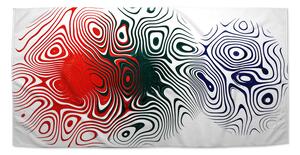 Sablio Ručník Dvoubarevná abstrakce - 70x140 cm