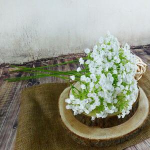 Latexová květina Gypsophila bílá- nevěstin závoj, 6 ks, 60 cm