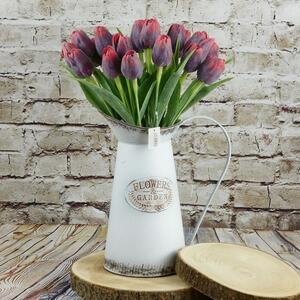 Umělý tulipán vínovo- červený- 43 cm, č. 4