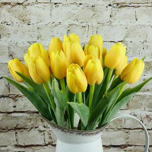 Umělý tulipán tmavě žlutý- 43 cm, č. 6