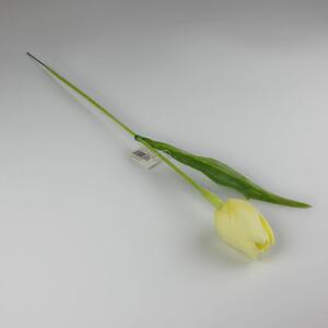 Umělý tulipán světle žlutý- 43 cm, č. 7