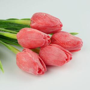 Umělý tulipán červený- 43 cm, č. 2