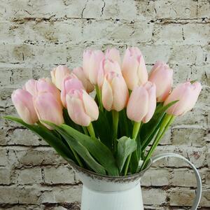 Umělý tulipán světle růžový- 43 cm, č. 16