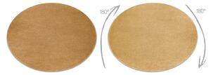 Koberec kulatý SOFTY Jednotný, Jednobarevný, zlatý velikost kruh 200 cm | krásné koberce cz