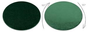 Koberec kulatý SOFTY Jednotný, Jednobarevný, forest zelená velikost kruh 200 cm | krásné koberce cz