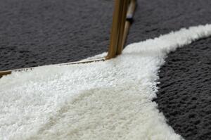 Moderní koberec MODE 8598 geometrická krémová / černá velikost 120x170 cm | krásné koberce cz
