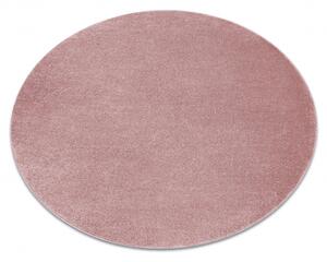 Koberec kulatý SOFTY Jednotný, Jednobarevný, růžový velikost kruh 120 cm | krásné koberce cz
