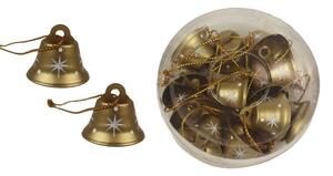 Zvonky kovové, 12 ks K2917-29 - dia 2,5 x 2,5 cm