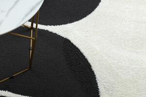 Moderní koberec MODE 8598 geometrická krémová / černá velikost 160x220 cm | krásné koberce cz