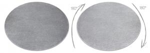 Koberec kulatý SOFTY Jednotný, Jednobarevný, šedá velikost kruh 200 cm | krásné koberce cz