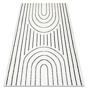 Moderní koberec MODE 8494 geometrická krémová / černá velikost 200x290 cm | krásné koberce cz