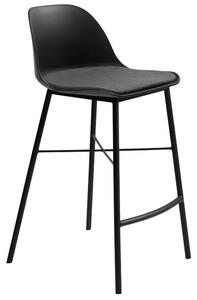 Černá plastová barová židle Unique Furniture Whistler 68 cm