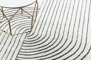 Moderní koberec MODE 8587 geometrická krémová / černá velikost 200x290 cm | krásné koberce cz