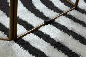Moderní koberec MODE 8597 geometrická krémová / černá velikost 120x170 cm | krásné koberce cz