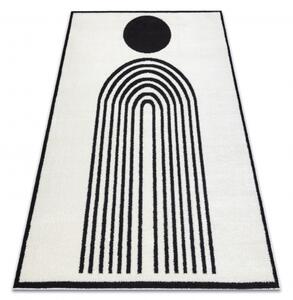 Moderní koberec MODE 8597 geometrická krémová / černá velikost 200x290 cm | krásné koberce cz