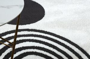 Moderní koberec MODE 8597 geometrická krémová / černá velikost 120x170 cm | krásné koberce cz