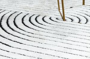 Moderní koberec MODE 8587 geometrická krémová / černá velikost 200x290 cm | krásné koberce cz
