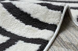 Moderní koberec MODE 8629 mušle krémová / černá velikost 120x170 cm | krásné koberce cz