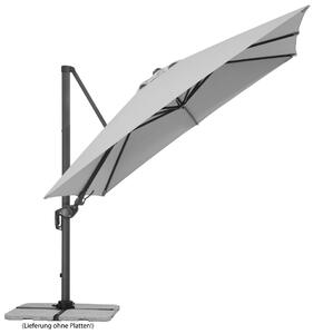 Schneider naklápěcí otočný slunečník Rhodos Twist 3x3m světle šedý