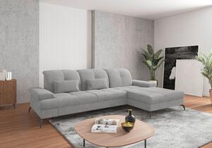 ROHOVÁ SEDAČKA, textil, světle šedá Sit & More - Sedací soupravy, Online Only