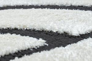 Moderní koberec MODE 8631 geometrická krémová / černá velikost 160x220 cm | krásné koberce cz