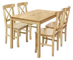 Jídelní stůl 8848A antik + 4 židle 867A antik