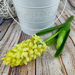 Umělý hyacint se žlutým květem- 40 cm