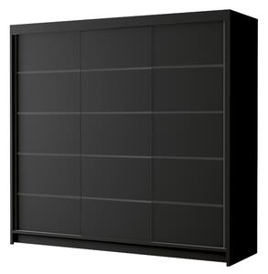 Šatní skříň PALERMO 7, 200x215x58, černá