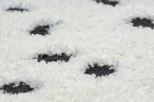 Moderní koberec MODE 8508 tečky krémová / černá velikost 120x170 cm | krásné koberce cz
