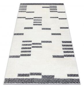 Moderní koberec MODE 8511 geometrická krémová / černá velikost 200x290 cm | krásné koberce cz