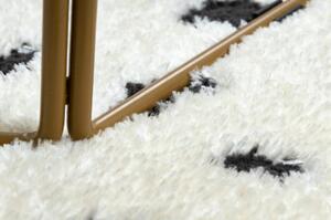 Moderní koberec MODE 8508 tečky krémová / černá velikost 240x330 cm | krásné koberce cz