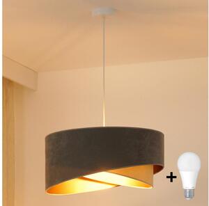 Brilagi - LED Lustr na lanku LYRA 1xE27/15W/230V šedá/béžová/zlatá