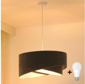 Brilagi - LED Lustr na lanku LYRA 1xE27/15W/230V šedá/bílá