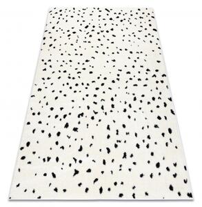 Moderní koberec MODE 8508 tečky krémová / černá velikost 180x270 cm | krásné koberce cz