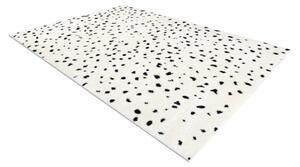 Moderní koberec MODE 8508 tečky krémová / černá velikost 180x270 cm | krásné koberce cz