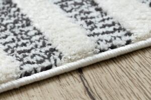 Moderní koberec MODE 8511 geometrická krémová / černá velikost 180x270 cm | krásné koberce cz