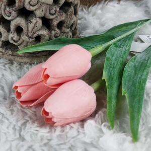 Umělý tulipán korálový- 43 cm, č. 32